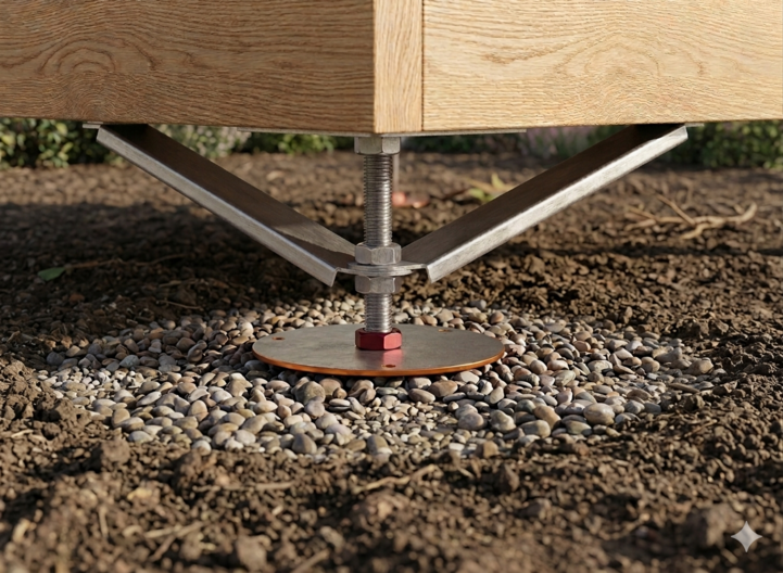 Adjustable Foundation Post Diagram